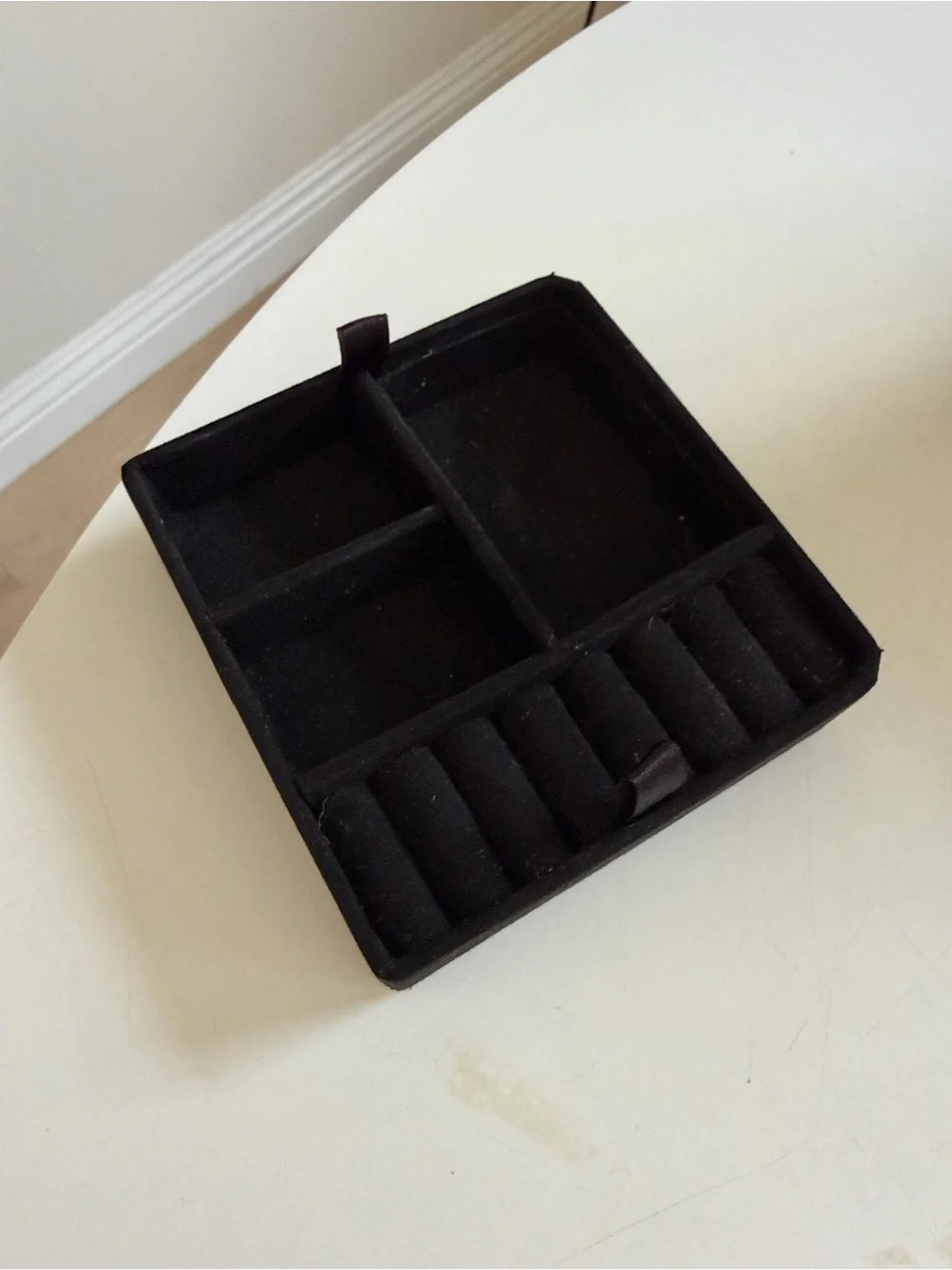 Messika Black Pebbled Leather Travel Jewelry Box